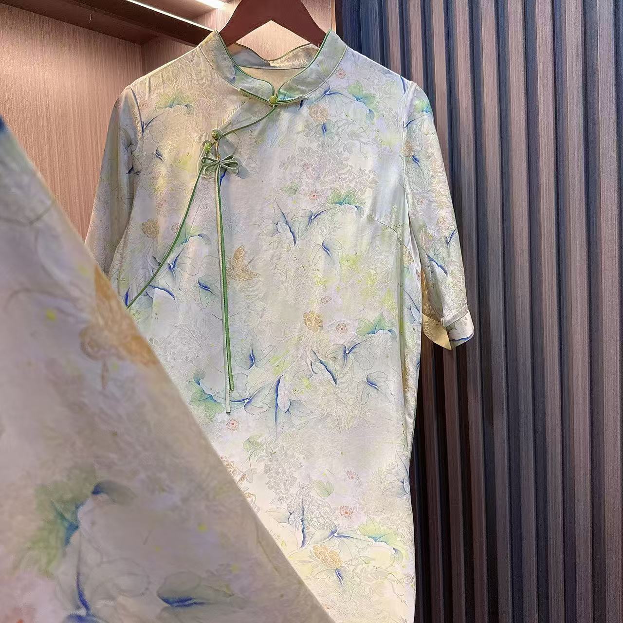 书颜-夏季新款老料国风遮肉显瘦新中式连衣裙