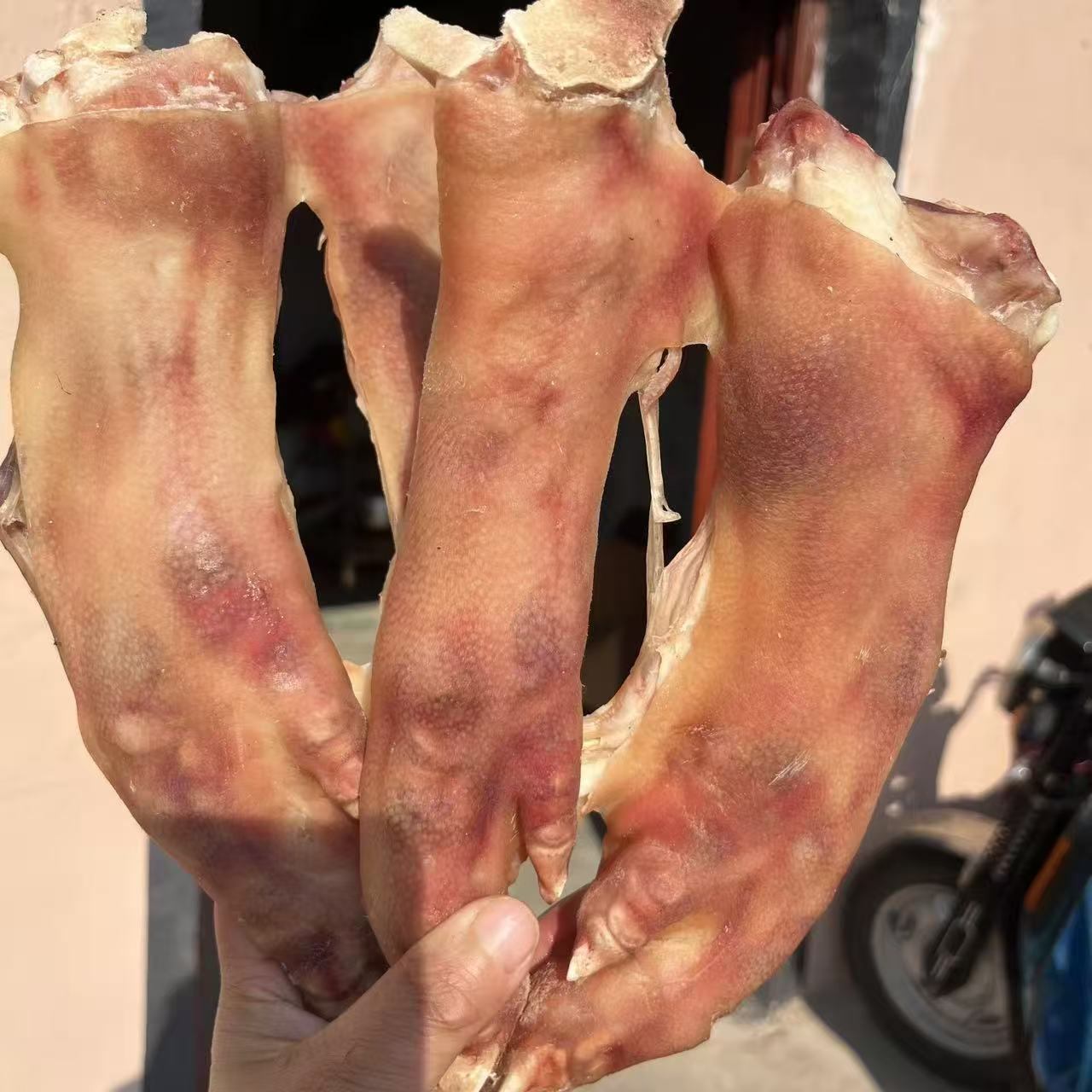 传统农家手工制作新鲜猪蹄