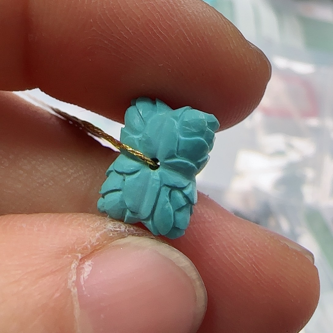 绿松石珠宝半成品未镶嵌