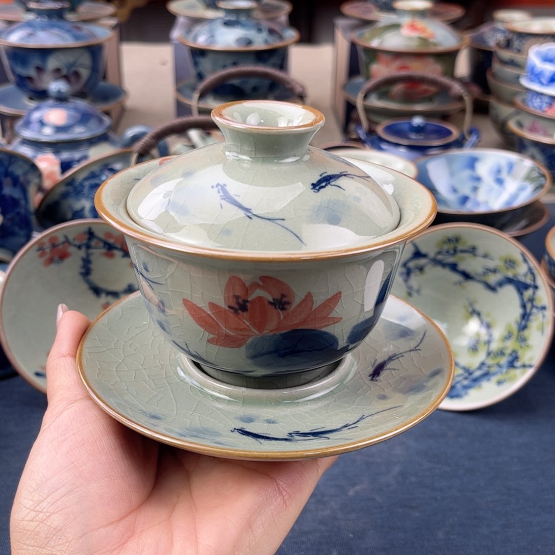 杯景德镇手绘手工茶具