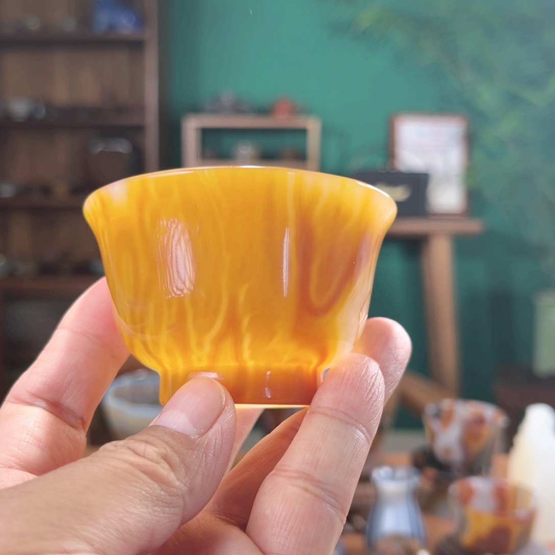 玛瑙/玉髓茶器未镶嵌尖*