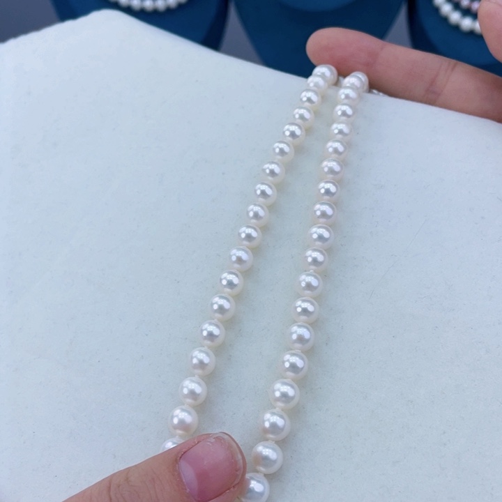 淡水珍珠颈饰银S925镶嵌卡8炫彩高品