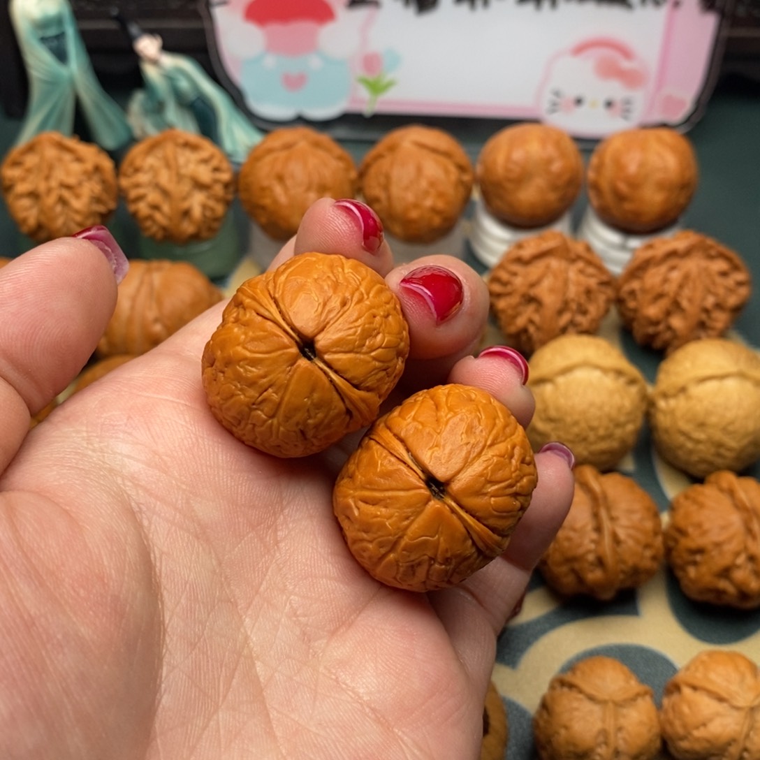 文玩核桃把件夭*蛇皮元宝