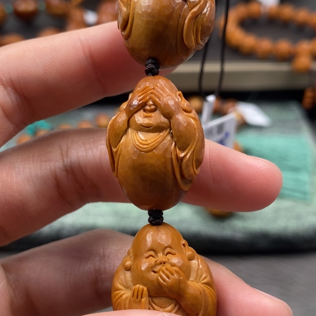 橄榄核手串/手链三不小和尚