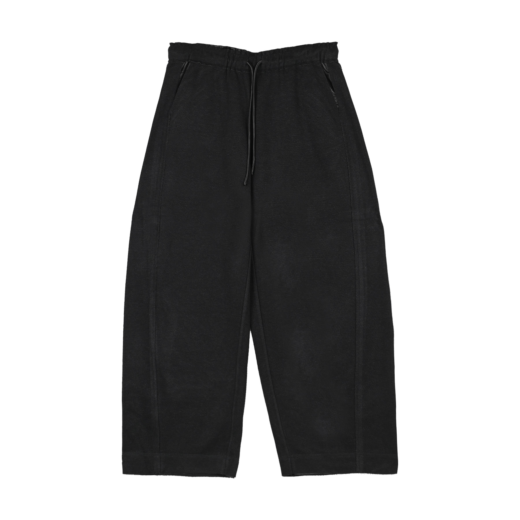 纯色设计师款休闲裤弯刀直筒裤大码女阔腿裤户外时尚CVC26003