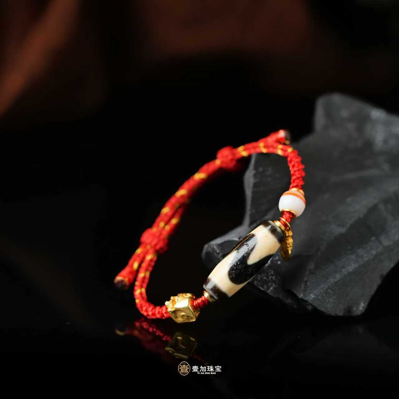 玛瑙聚缘牙黄三牙手绳多样款式