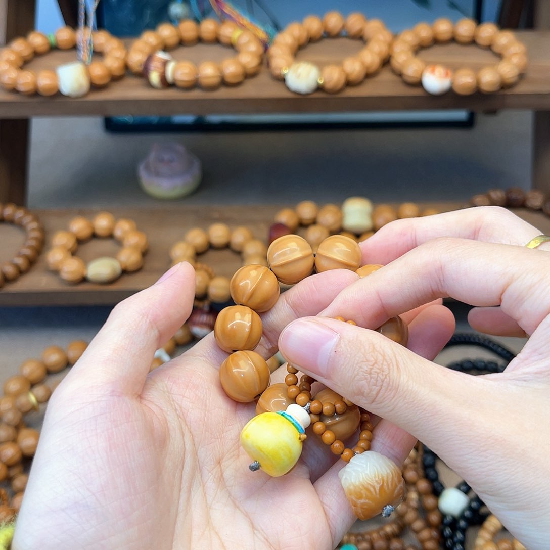 猴头核桃手串小***手捻卡皮