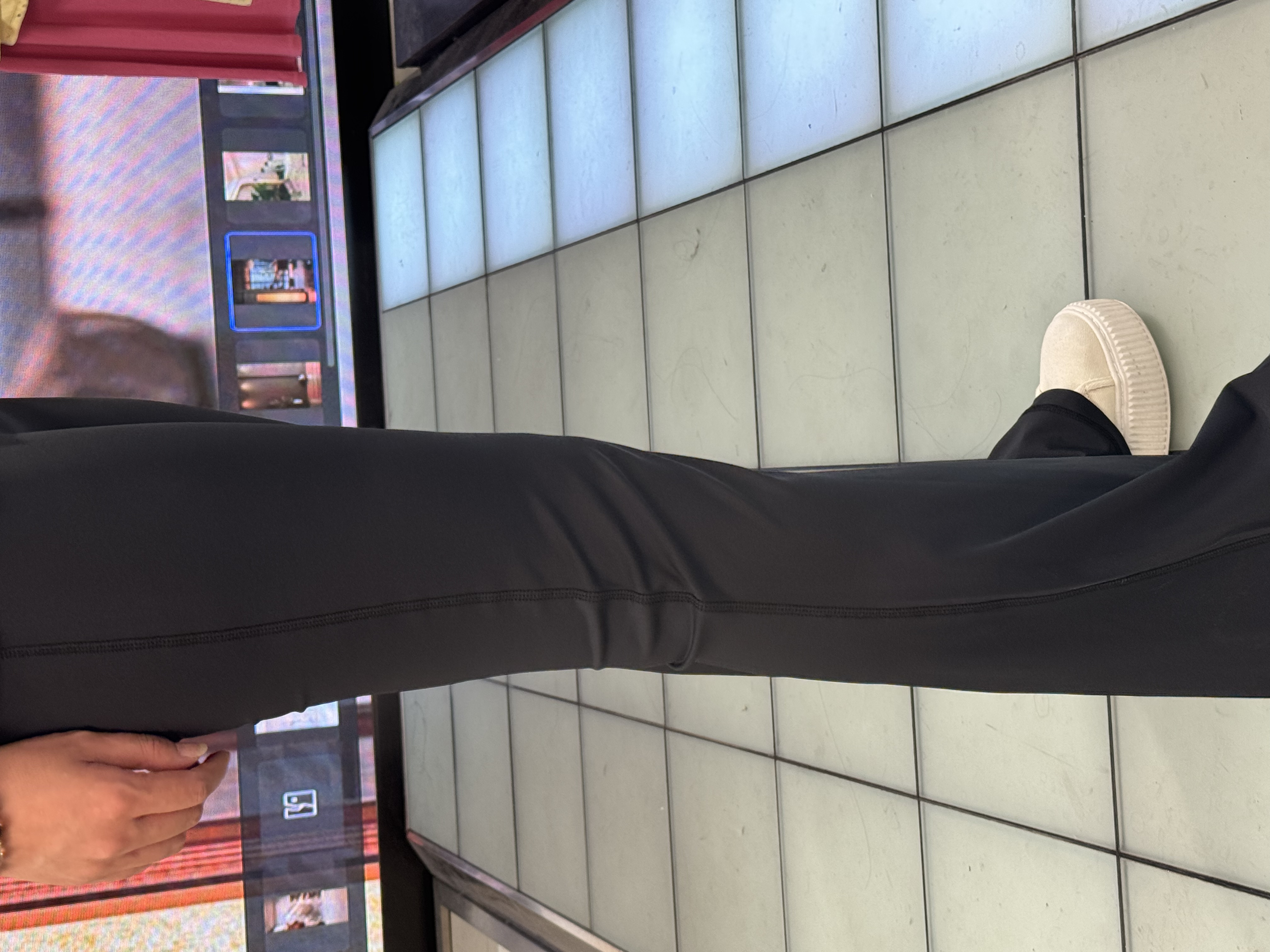 立体剪裁高腰夏季喇叭裤休闲裤长裤女士休闲黑色修身