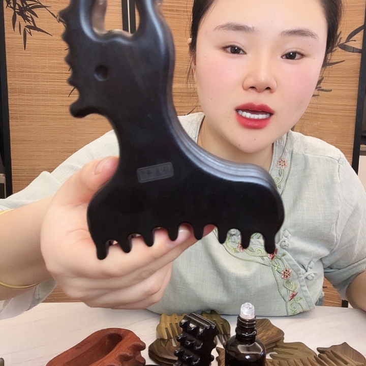 紫光檀紫光檀小鹿瑕疵