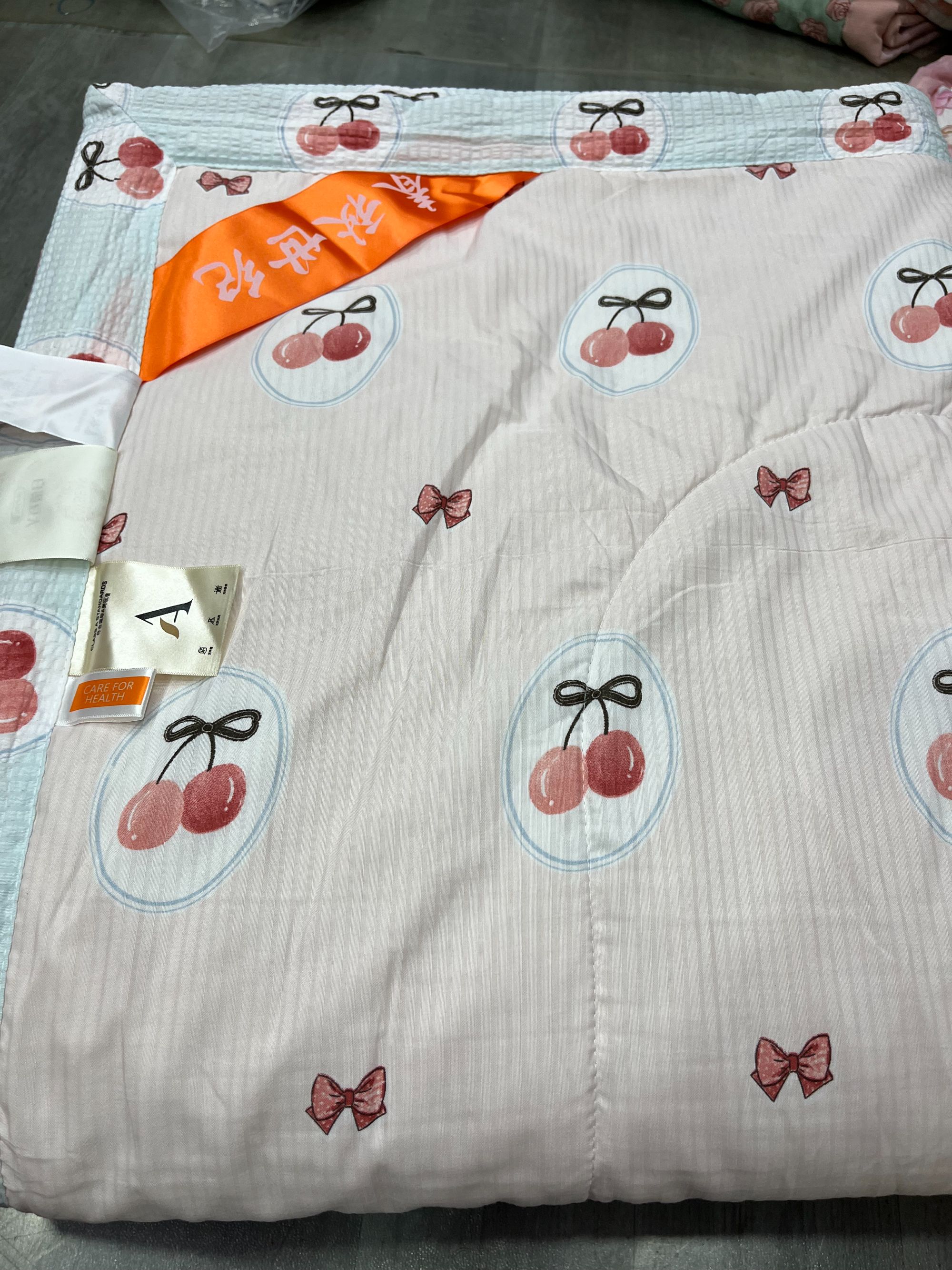 小樱桃夏被标准200*230cm双人夏凉被可机洗