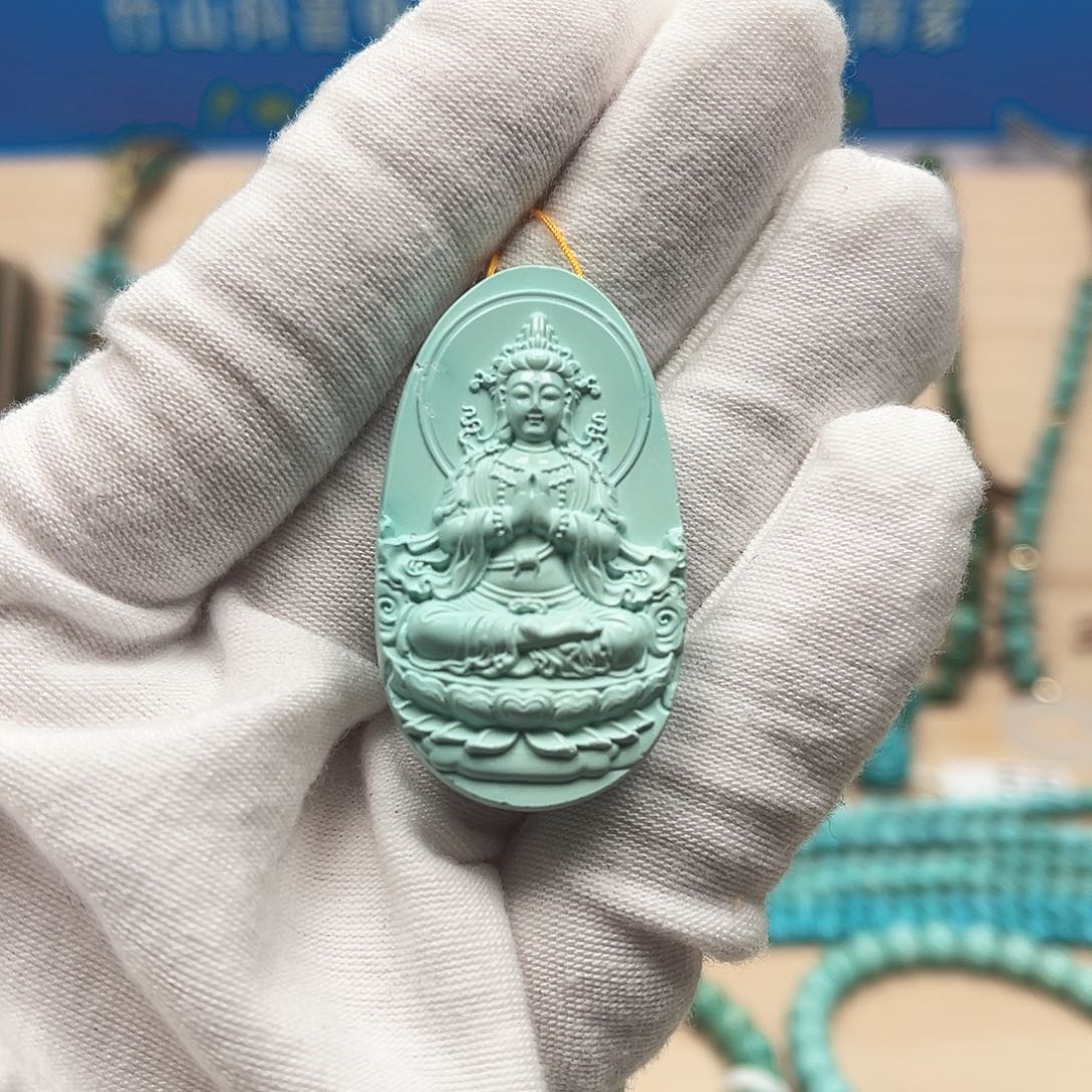 绿松石雕刻未镶嵌