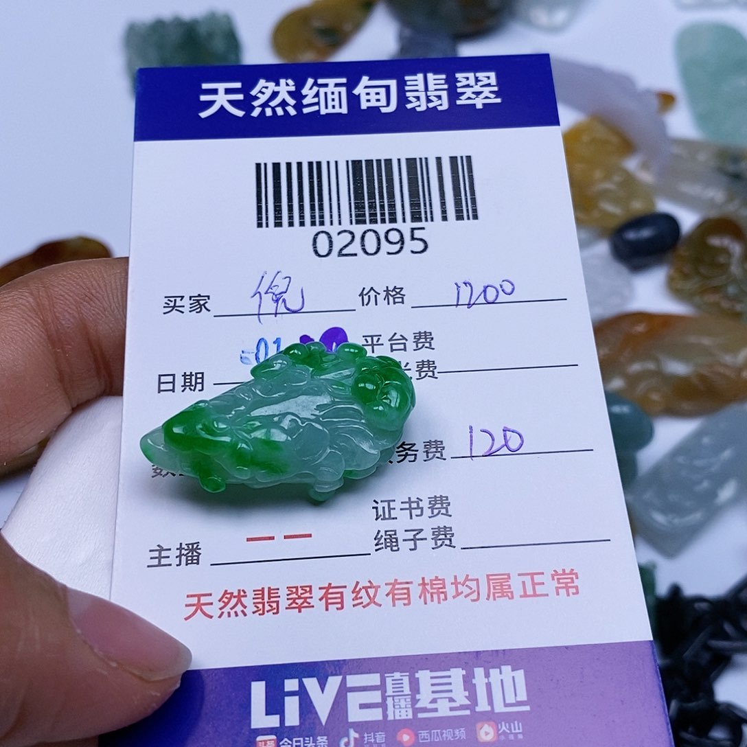 翡翠颈饰未镶嵌倪**舍