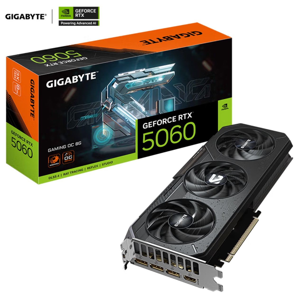 技嘉5060 8G显卡 魔鹰  RTX 5060 Gaming OC 8G DLSS4 独立显卡