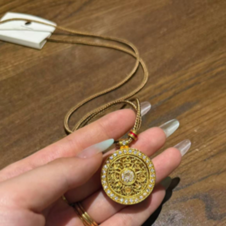 非金属布艺项链 A00030刘梅自留八宝罗盘吊坠项链