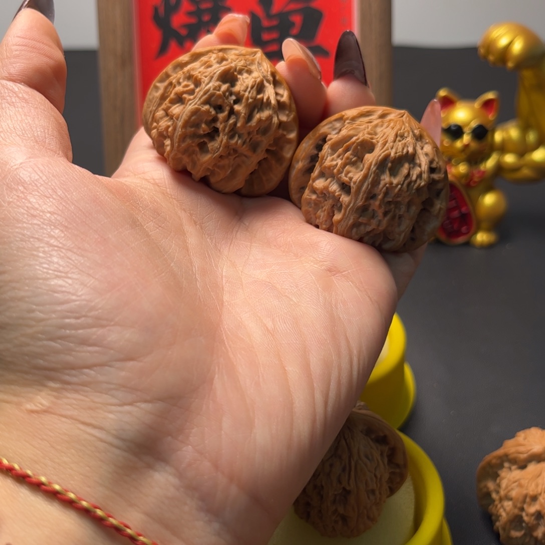 吊坠文玩核桃白狮子42