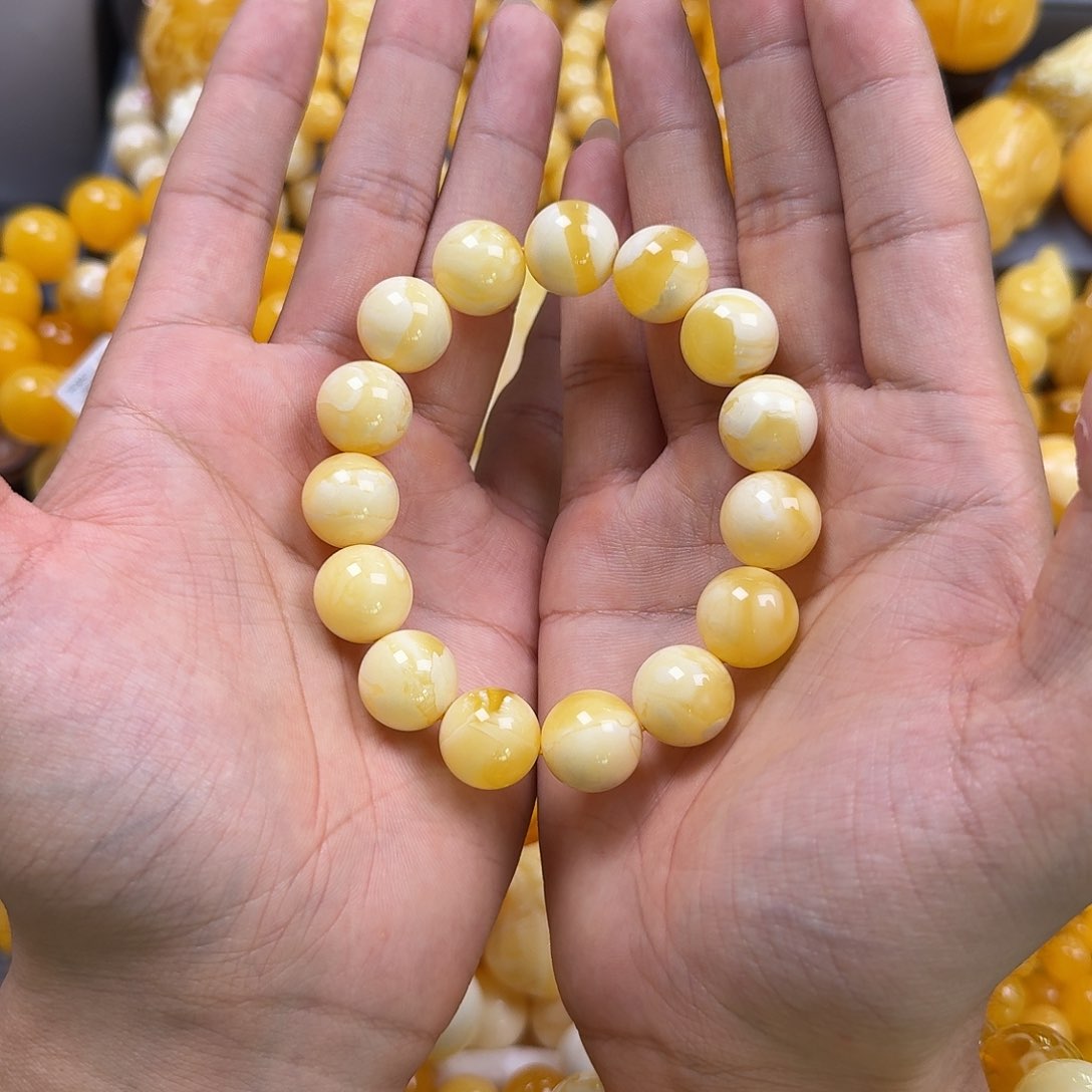 蜜蜡珠宝奇石未镶嵌同料15mm