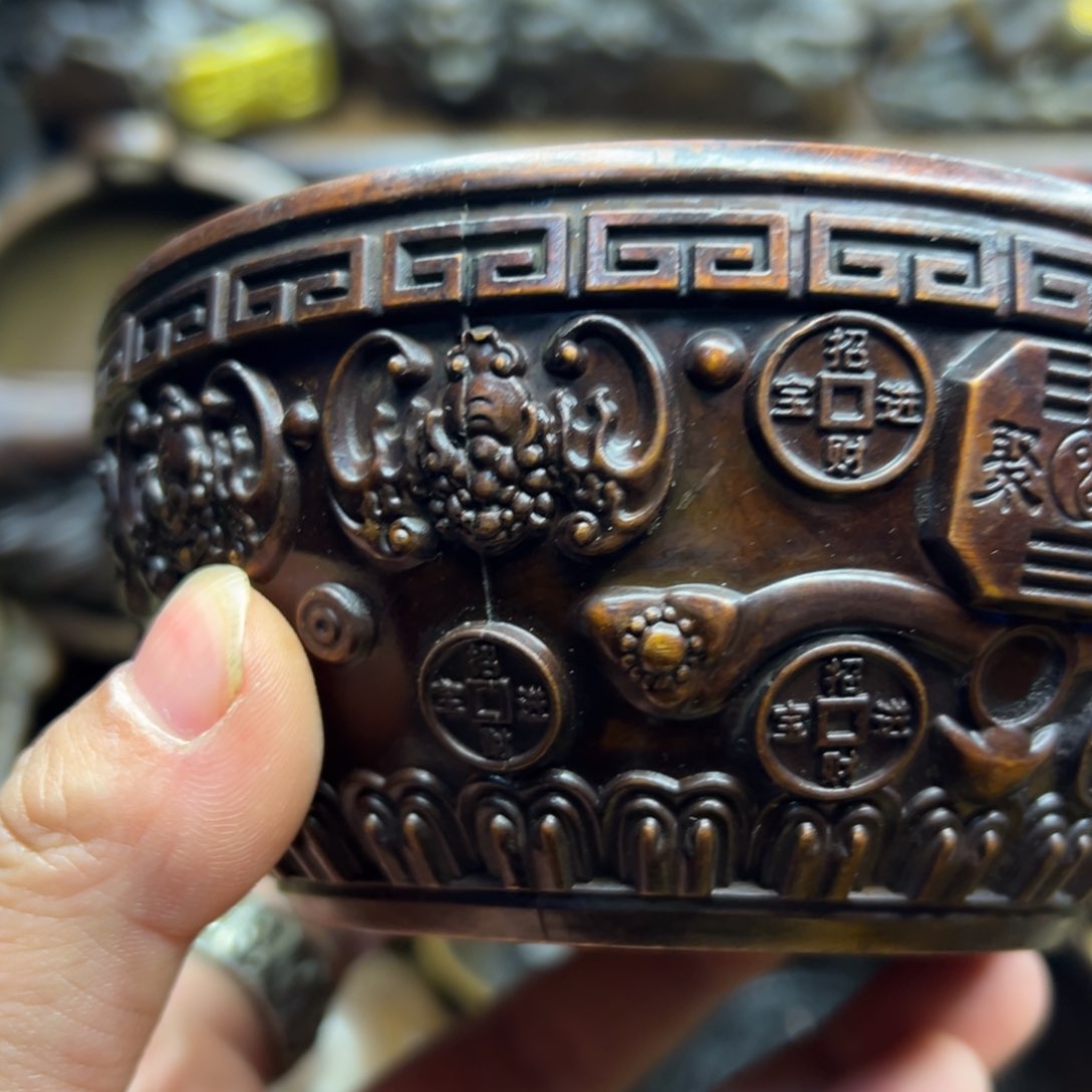 铜摆件欢迎欢迎你