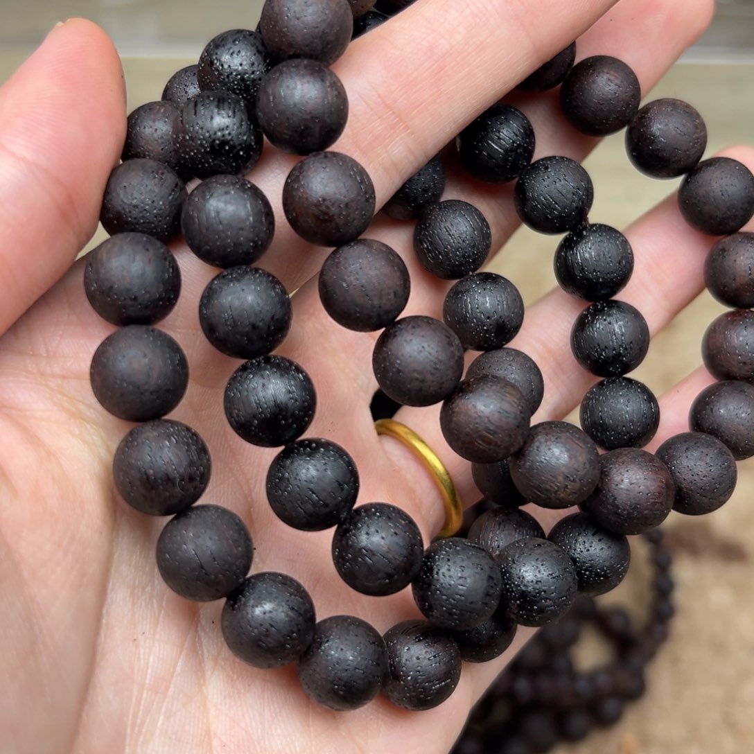 木降真香10圆珠紫红油