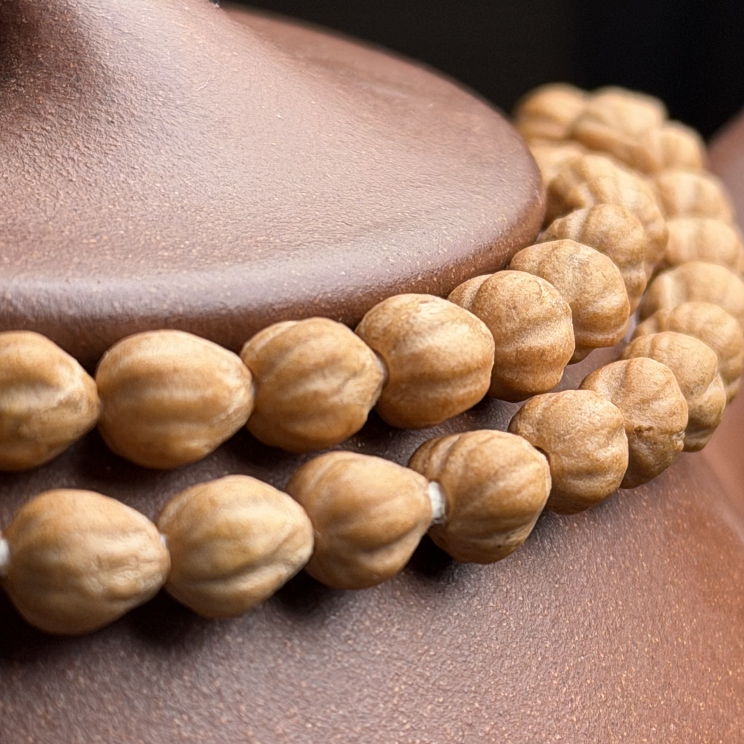 玉珠  高油密原桩莲花桩收藏级别108柏香籽长串