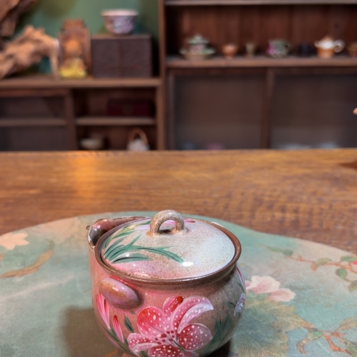 柴烧纯手工手绘陶瓷