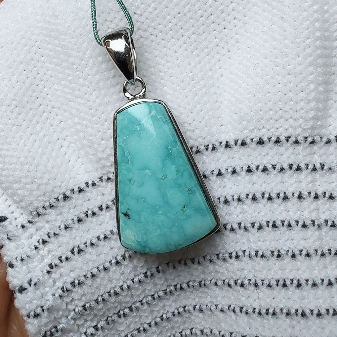 绿松石银S925镶嵌珠宝奇石