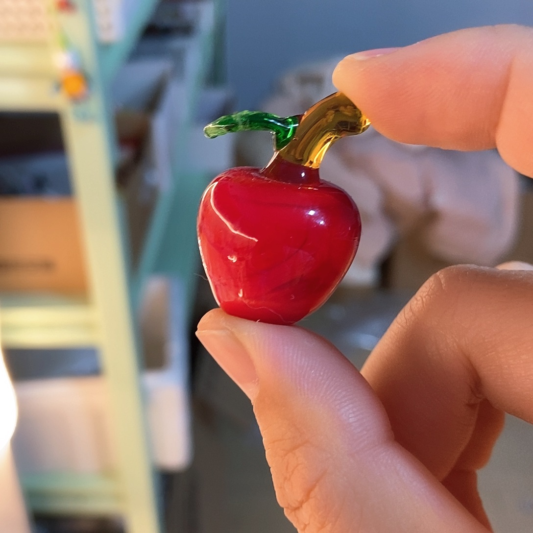 琉璃手工艺品苹果