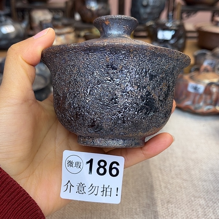 裸柴烧陶瓷手工茶器