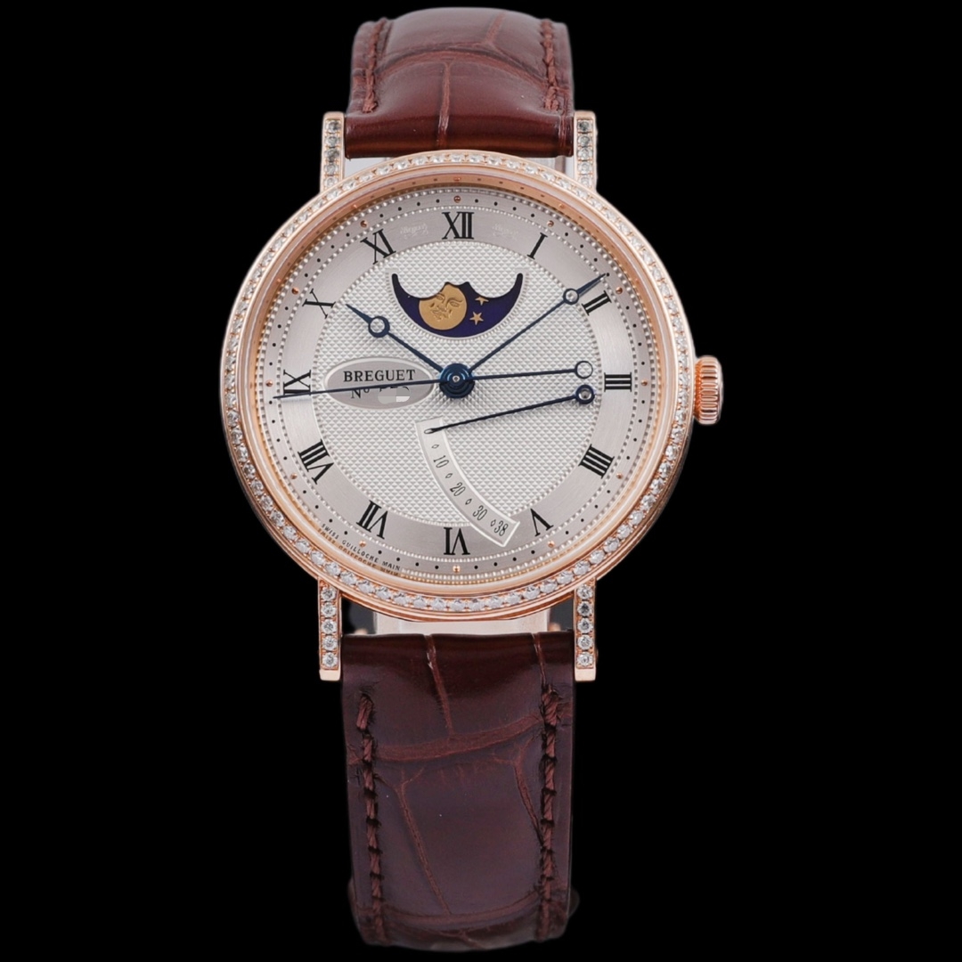 95新 BREGUET/宝玑 S/月相8788/2013年2月全套/36mm