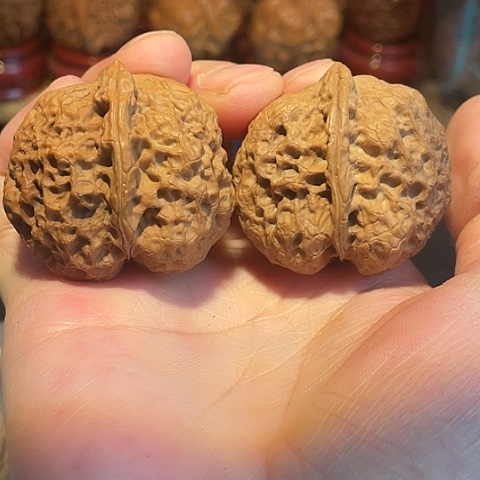 把件文玩核桃太平有象带彩39