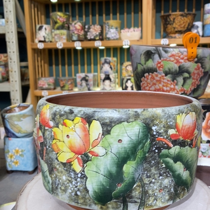 红陶景德镇艺术手绘作品