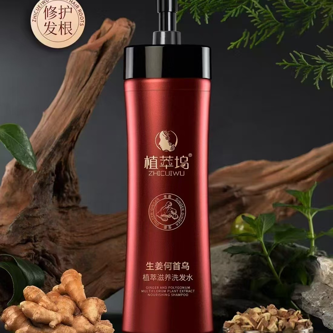 生姜何首乌植萃滋养洗发水护发素润发乳