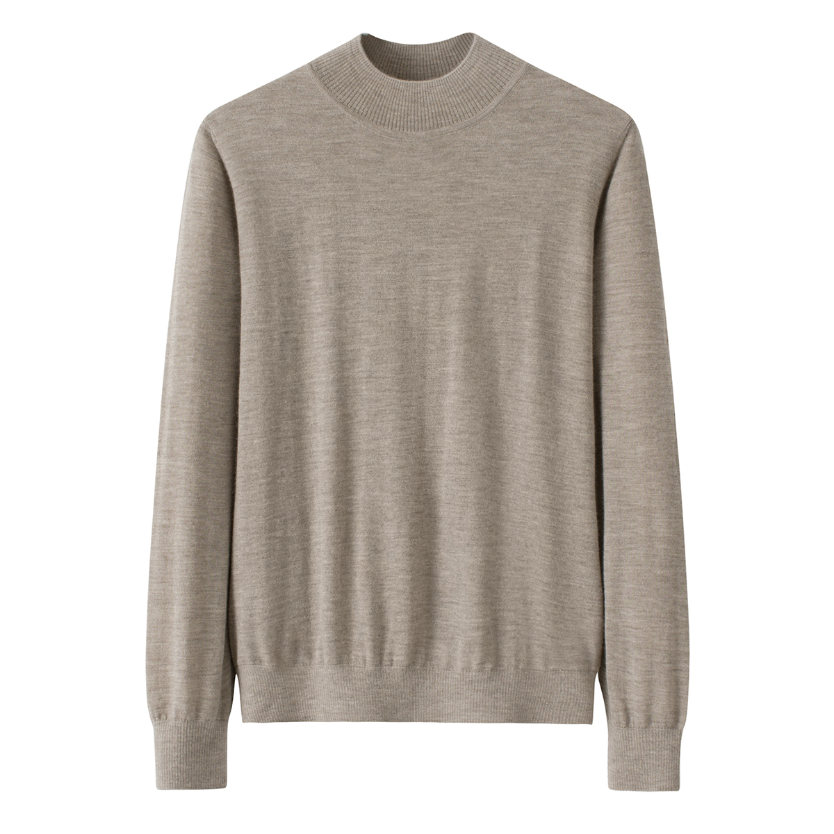 精纺薄款羊绒衫女士半高领100纯山羊绒针织毛衣c