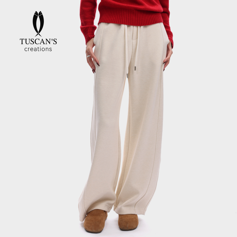 TUSCAN'S CREATIONS休闲女士高腰休闲裤显瘦保暖梭织长裤时代双鱼
