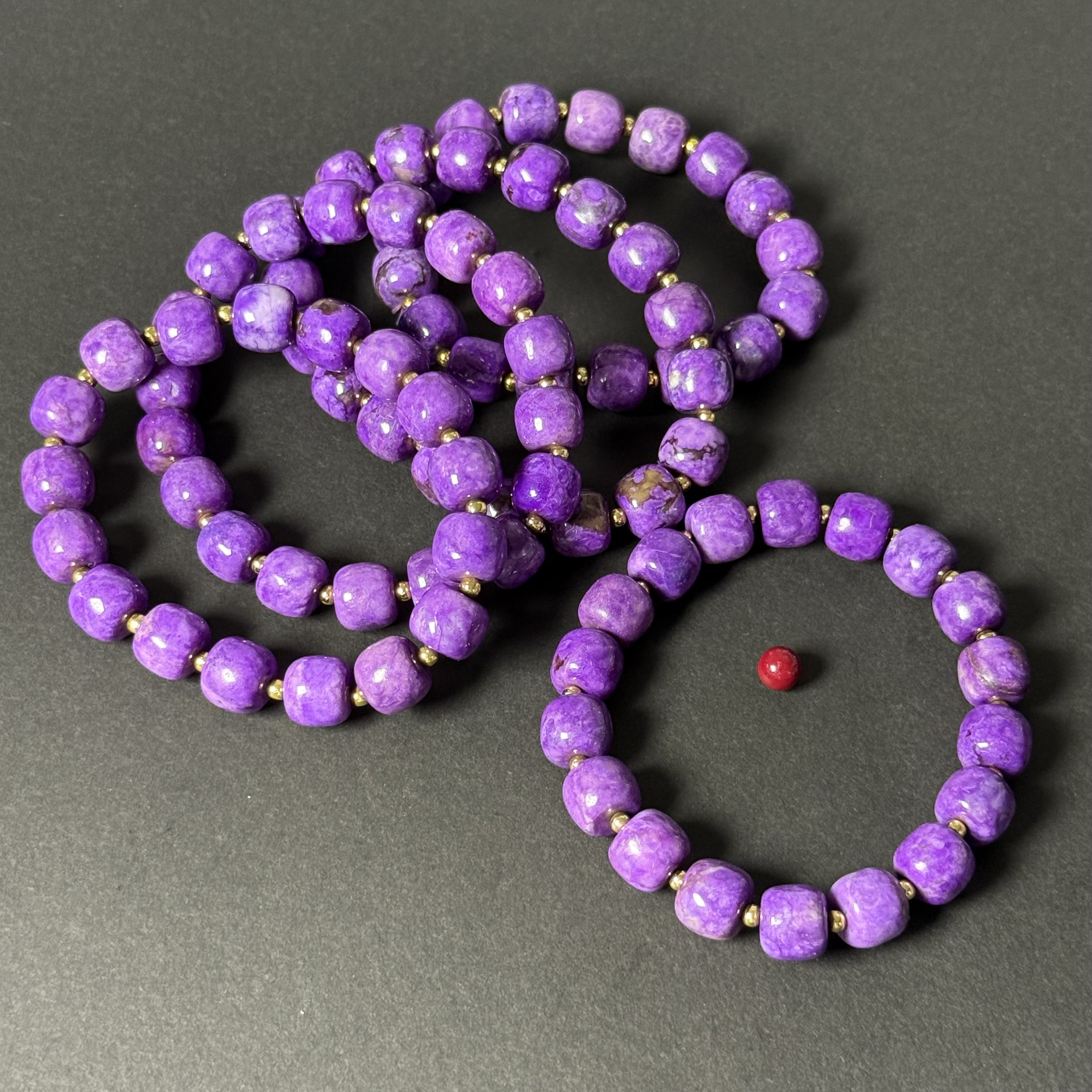 【世 · 舒】 丝绒老油紫老型手链   多样性发货SJL-041