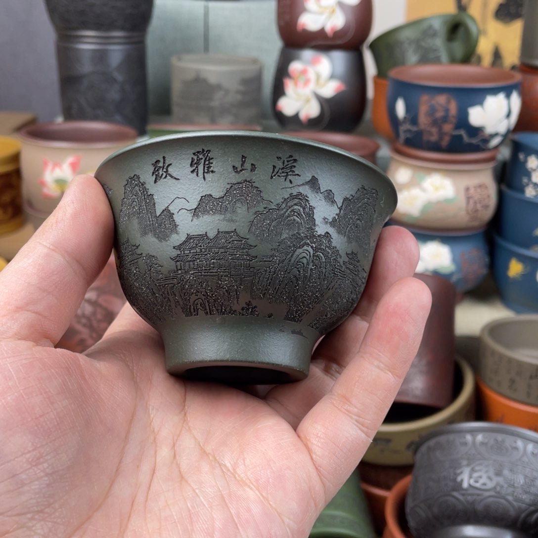 紫砂茶杯紫砂茶杯