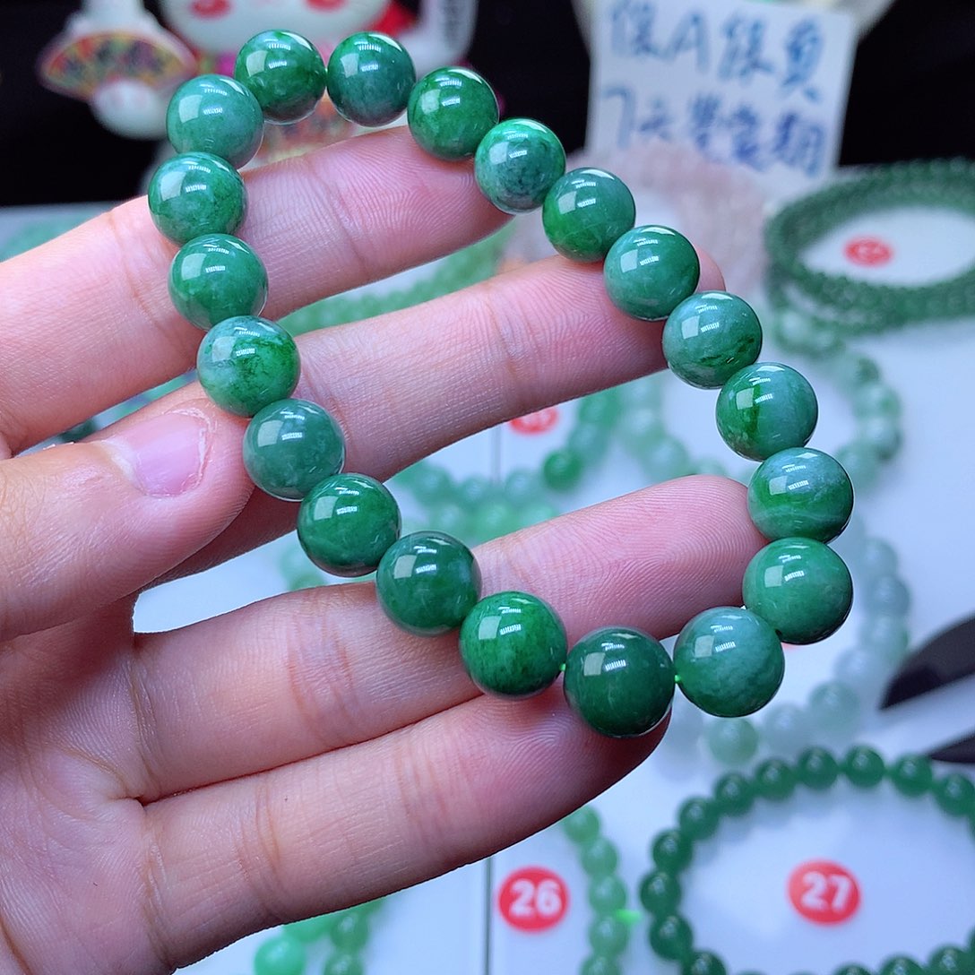 翡翠毛衣链未镶嵌