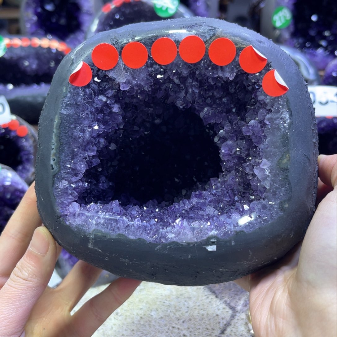 紫晶摆件未镶嵌紫水晶