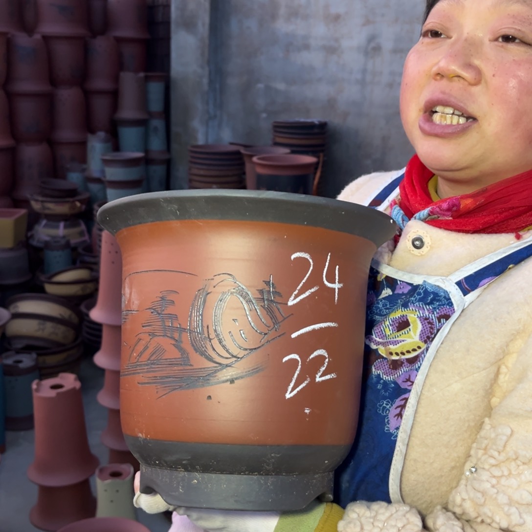 紫泥花盆紫砂花盆44