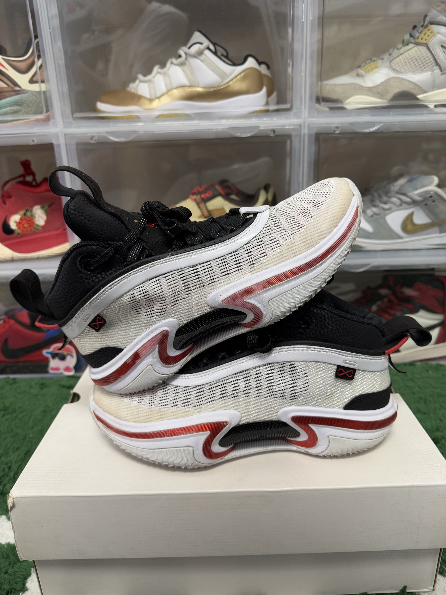 95新 maje 41码/aj36白红篮球鞋/二手正品