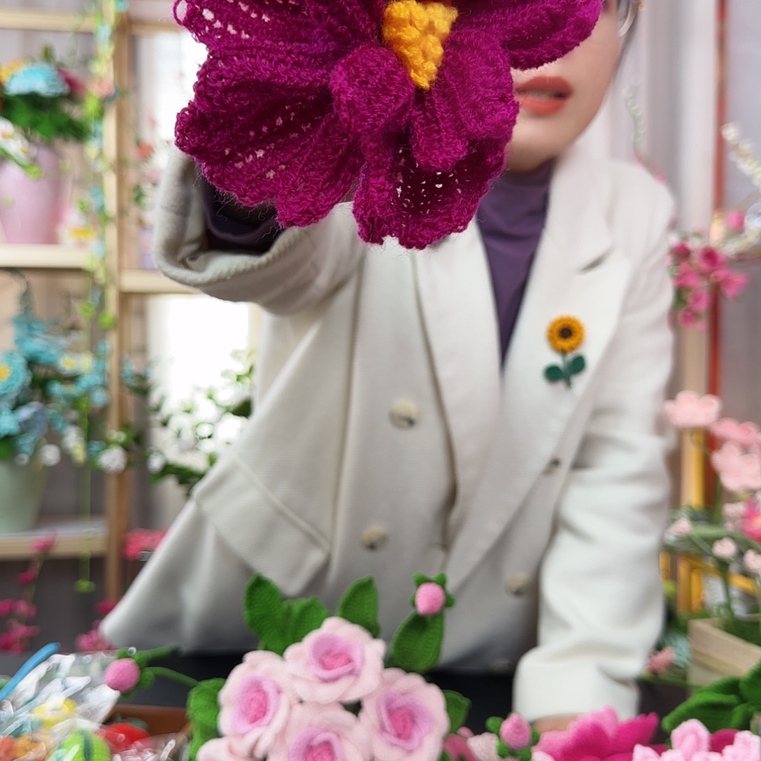 纯手工钩织钩织头绳