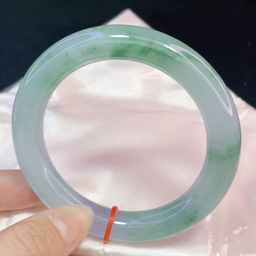 未镶嵌手镯翡翠58圆镯