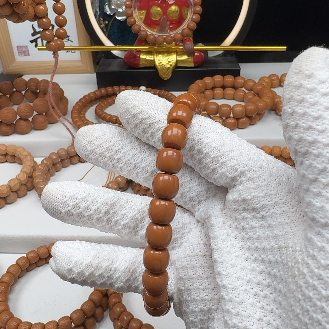 反***王猴头核桃手串猴头直切9.7