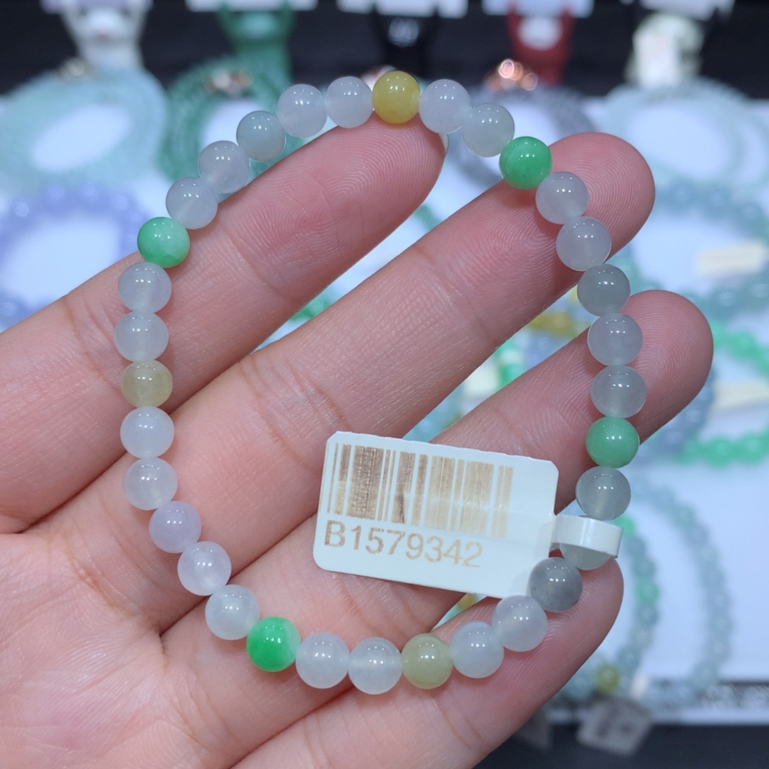 翡翠未镶嵌手串天然