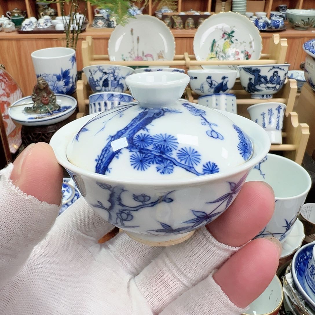 柴窯茶具茶壶茶杯小盖碗