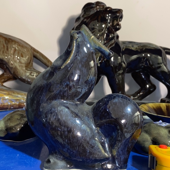 瓷片七厂窑变大公鸡高度19.5厘米