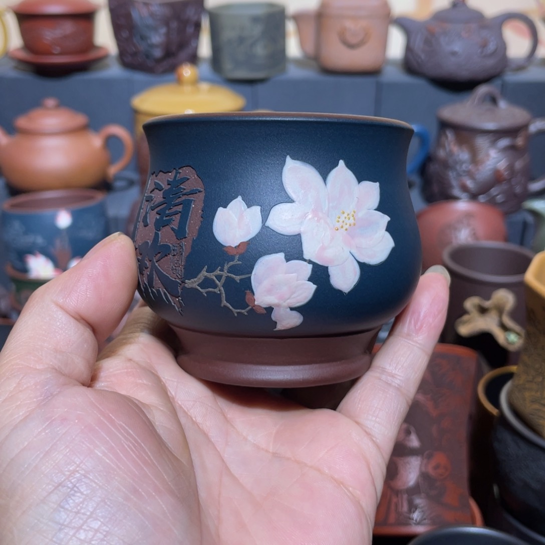 原矿紫砂手工主人杯