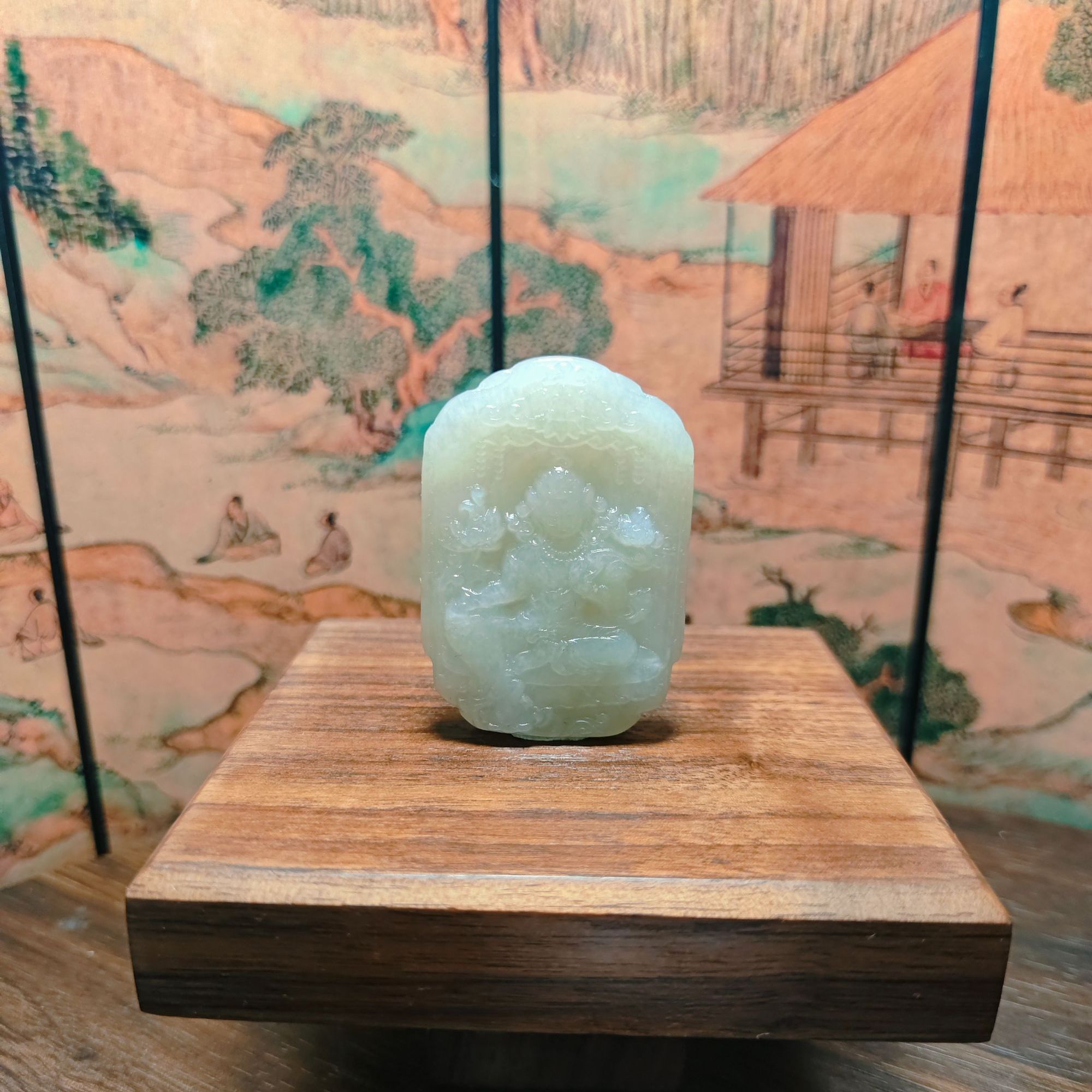 V和田玉观音吊坠0281