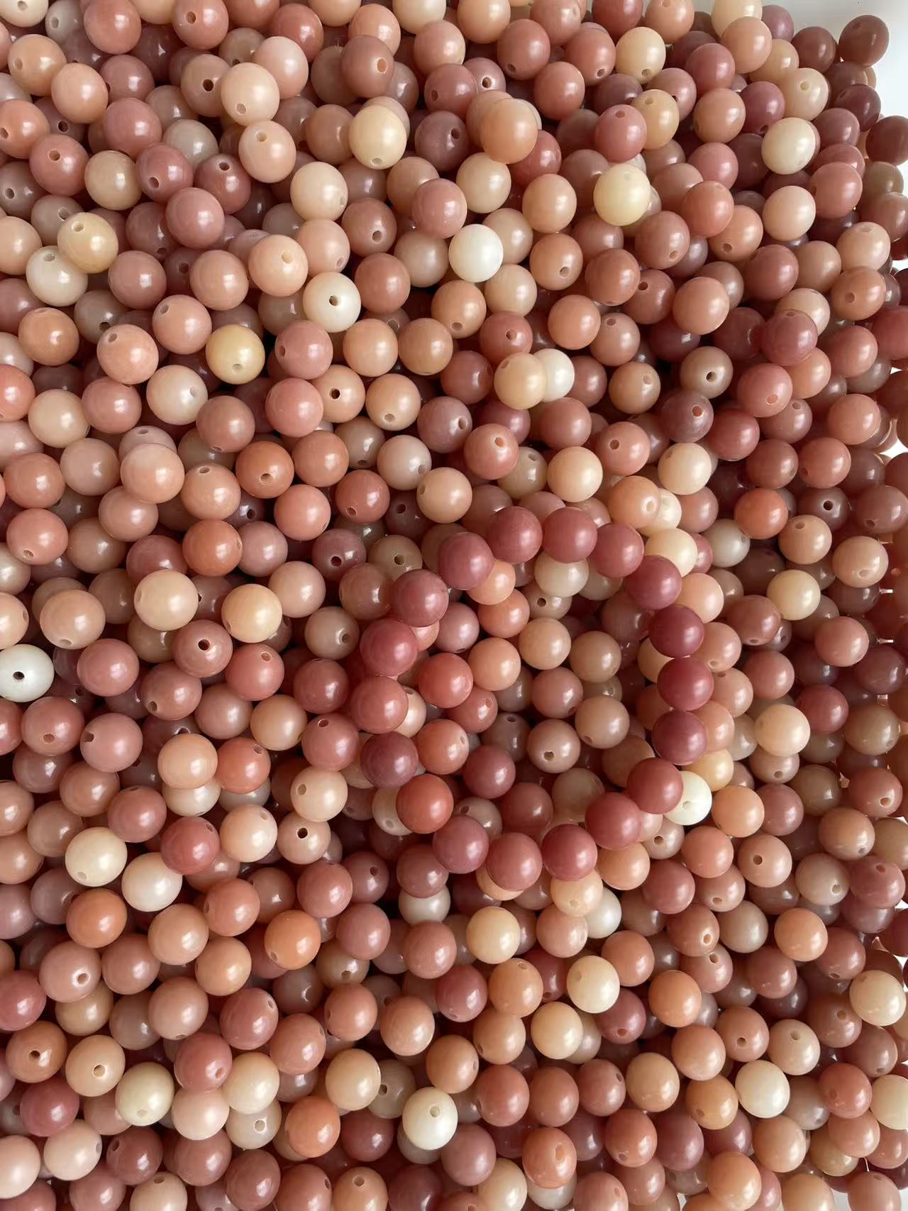 樱花粉色卡10mm菩提根散珠