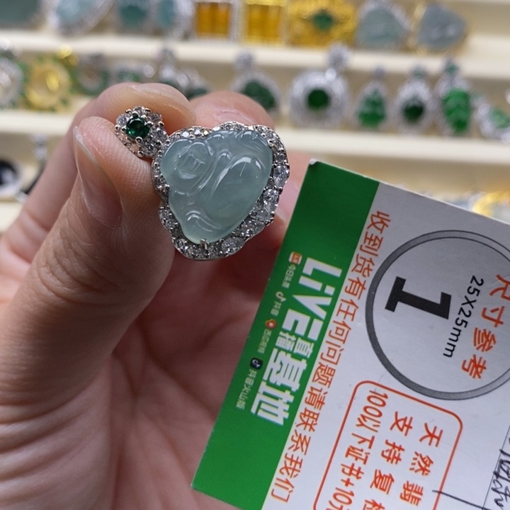 翡翠未镶嵌颈饰翡翠