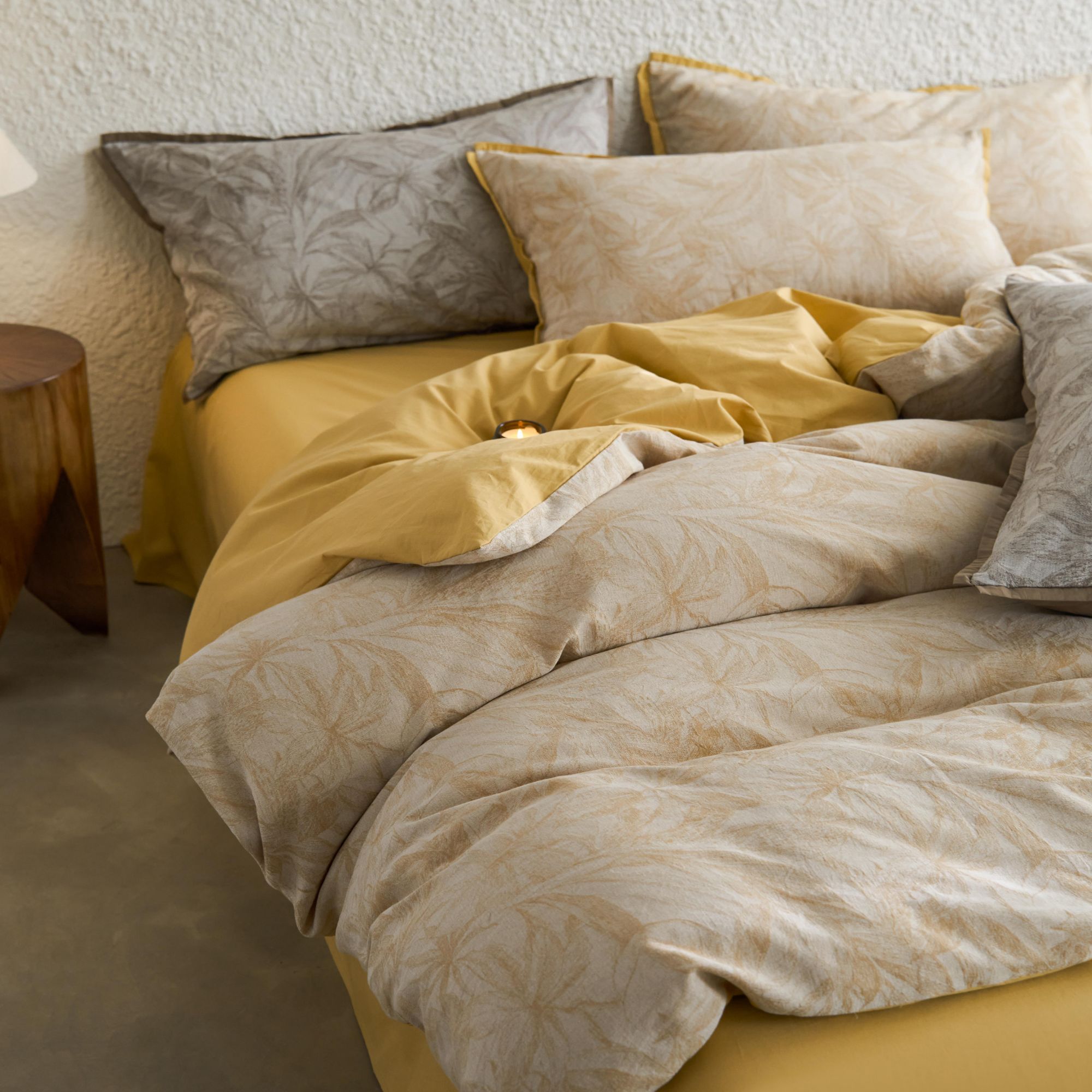 【纯棉水洗提花套件】色织提花被套床笠床单床品三件套四件套